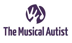 The Musical Autist's logo. Outstretched hand reaching for a musical note.